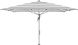 Glatz Parasol FORTELLO LED easy carre Cat.5 555 Grey Stripe