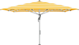 Glatz Parasol FORTELLO LED easy carre Cat.5 624 Yellow Stripe
