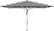 Glatz Parasol FORTELLO LED easy carre Cat.5 810 Black Stripe