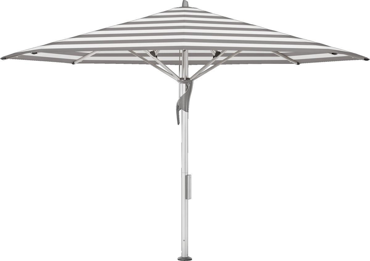 Glatz Parasol FORTELLO LED easy rond Cat.5 570 Steel Stripe