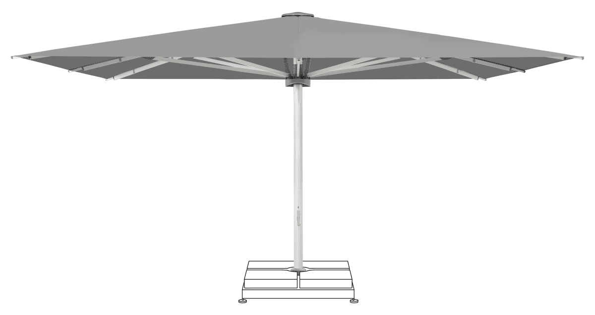 Glatz Parasol PALAZZO Noblesse carre Cat.5 509 Slate