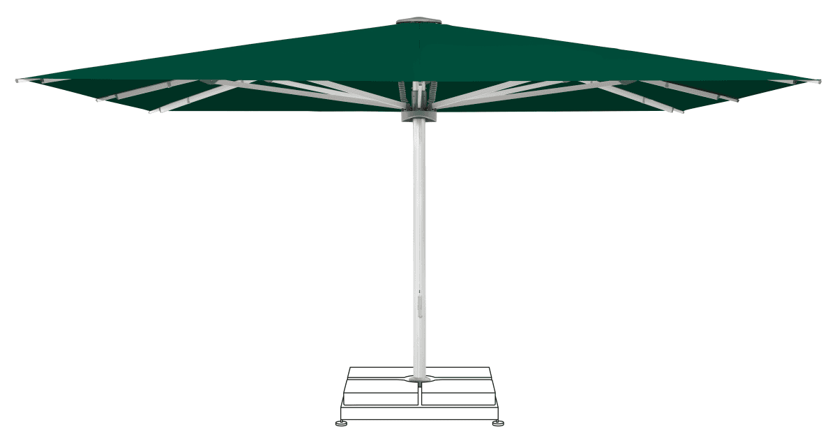 Glatz Parasol PALAZZO Noblesse carre Cat.5 521 Aloe
