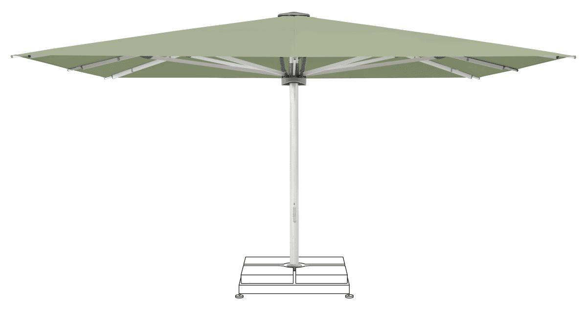 Glatz Parasol PALAZZO Noblesse carre Cat.5 579 Pistachio