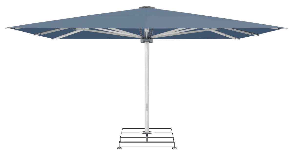 Glatz Parasol PALAZZO Noblesse carre Cat.5 601 Waterfall