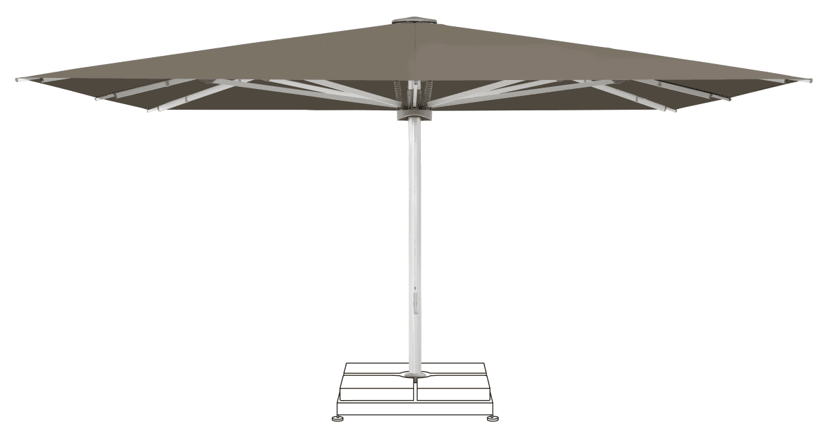 Glatz Parasol PALAZZO Noblesse carre Cat.5 611 Sandstone