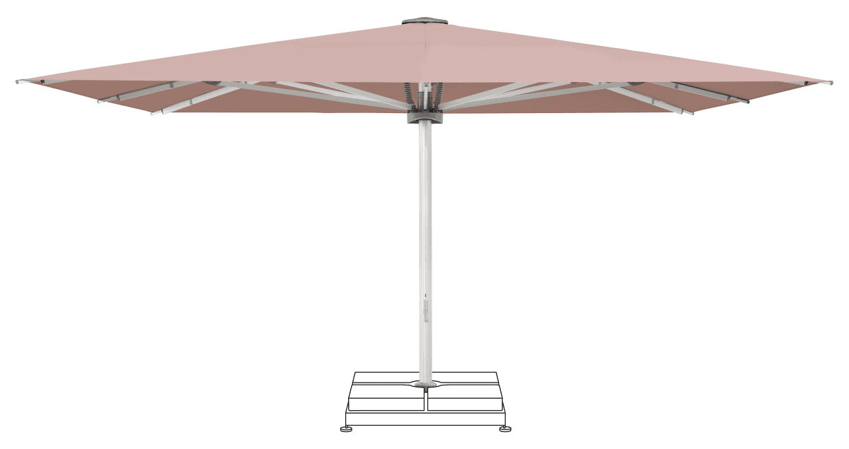 Glatz Parasol PALAZZO Noblesse carre Cat.5 639 Blush
