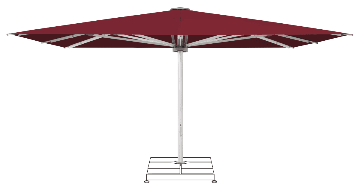 Glatz Parasol PALAZZO Noblesse carre Cat.5 645 Burgundy
