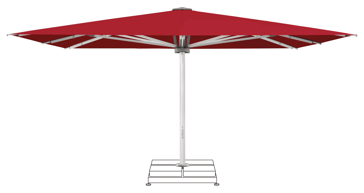 Glatz Parasol PALAZZO Noblesse carre Cat.5 646 Rubino