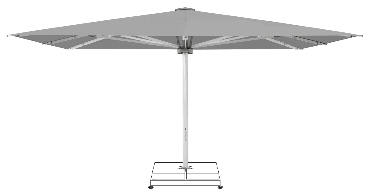 Glatz Parasol PALAZZO Noblesse carre Cat.5 652 Silver