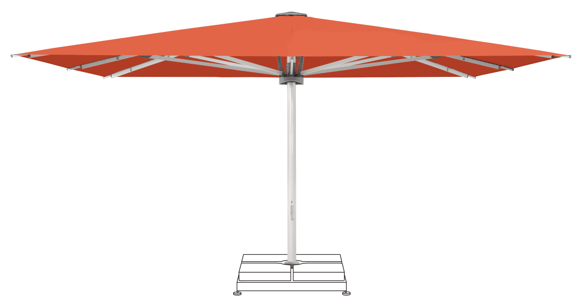 Glatz Parasol PALAZZO Noblesse carre Cat.5 660 Papaya