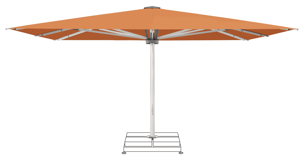 Glatz Parasol PALAZZO Noblesse carre Cat.5 802 Sienna