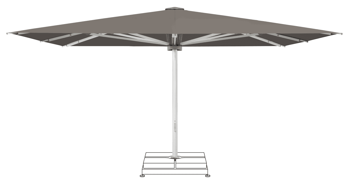 Glatz Parasol PALAZZO Noblesse carre Cat.5 806 Forge