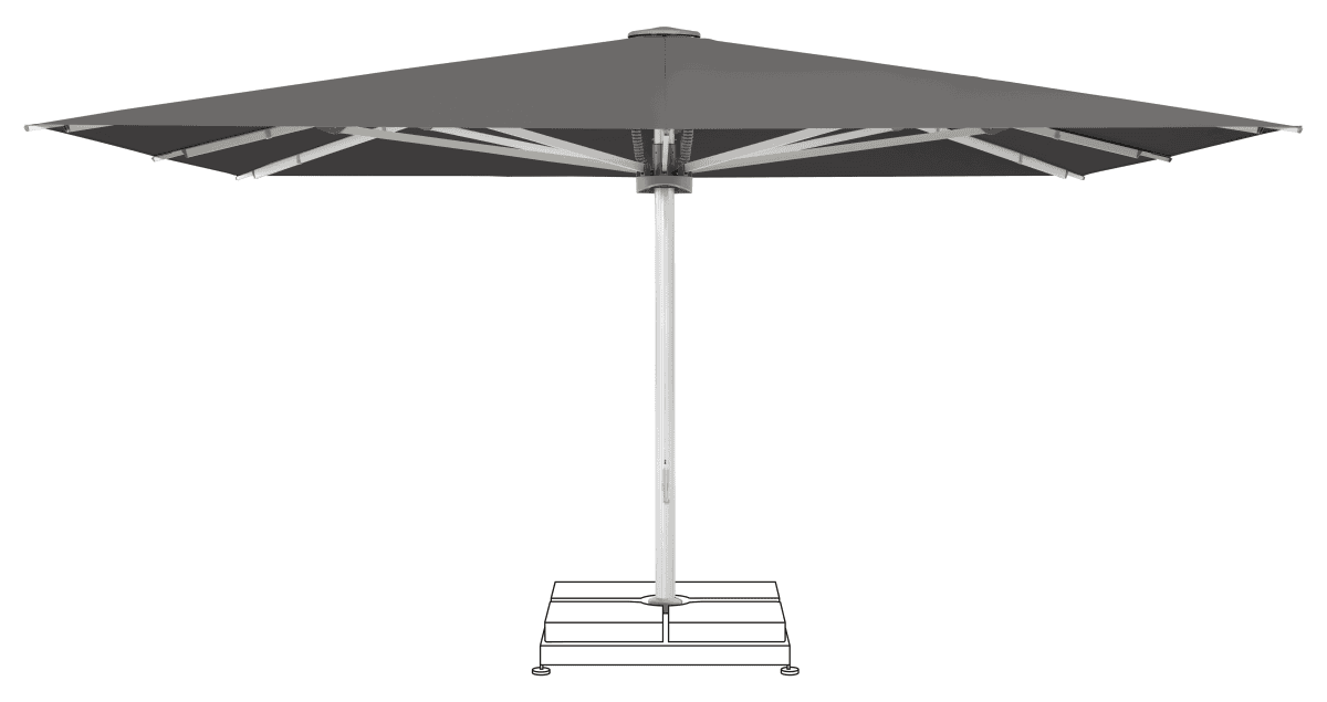 Glatz Parasol PALAZZO Noblesse carre Cat.5 807 Lava