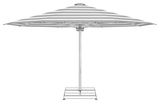 Glatz Parasol PALAZZO Noblesse rond Cat.5 555 Grey Stripe