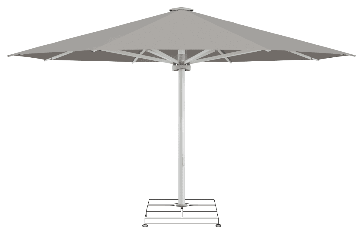 Glatz Parasol PALAZZO Noblesse rond Cat.5 558 Steel