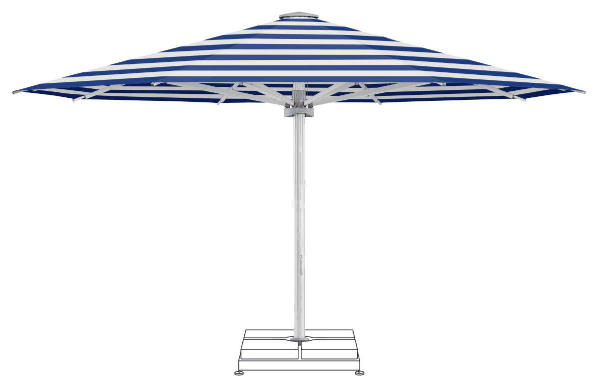 Glatz Parasol PALAZZO Noblesse rond Cat.5 602 Blue Stripe