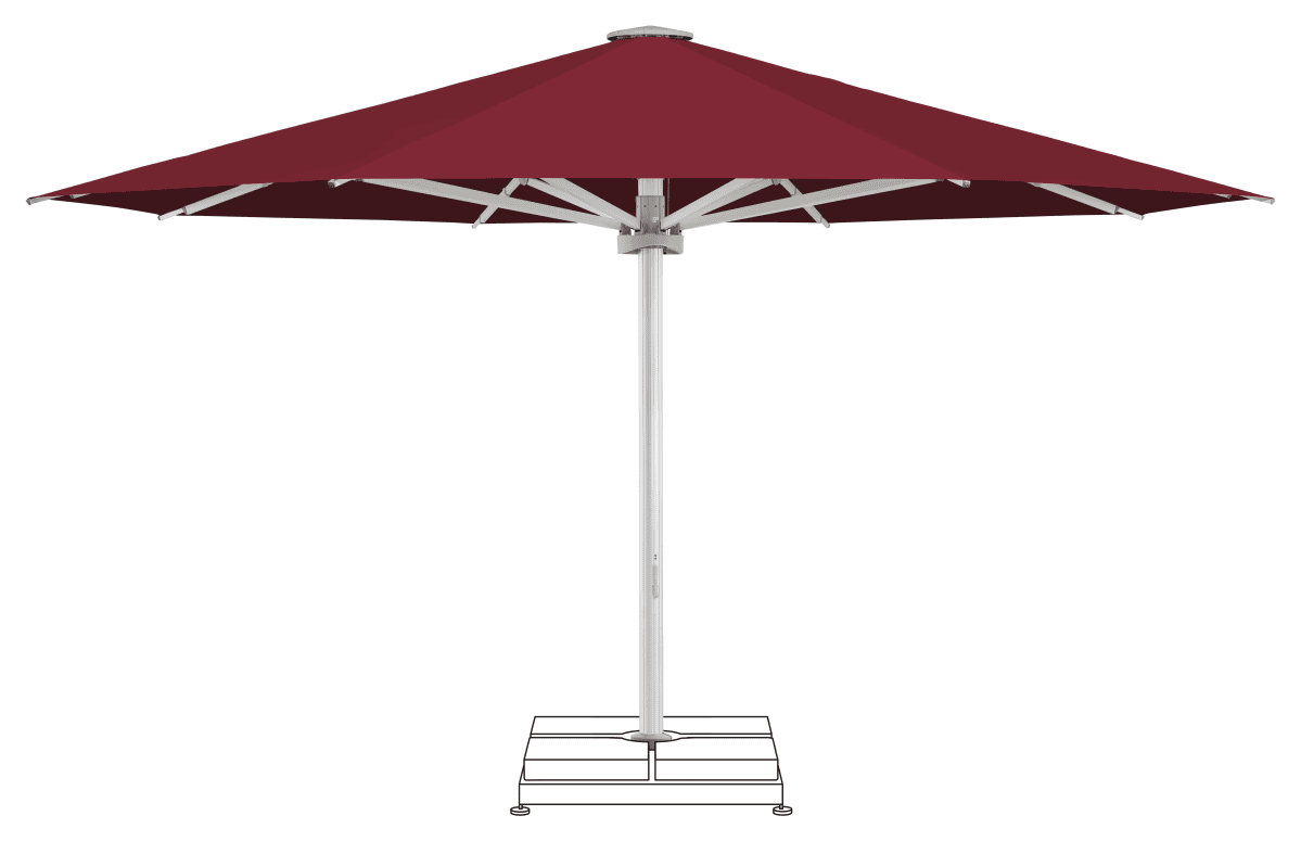 Glatz Parasol PALAZZO Noblesse rond Cat.5 645 Burgundy