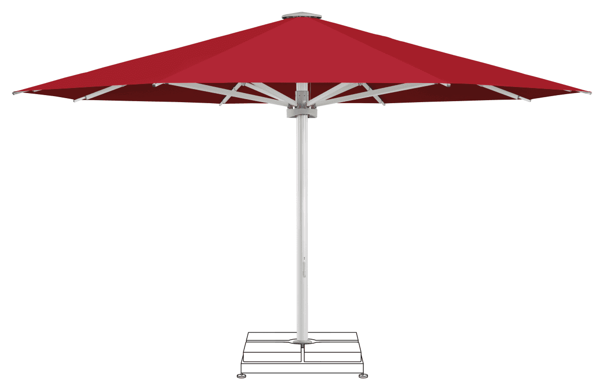 Glatz Parasol PALAZZO Noblesse rond Cat.5 646 Rubino