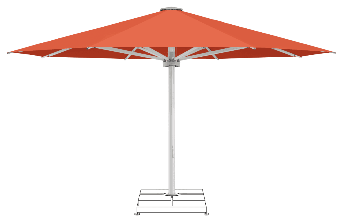 Glatz Parasol PALAZZO Noblesse rond Cat.5 660 Papaya