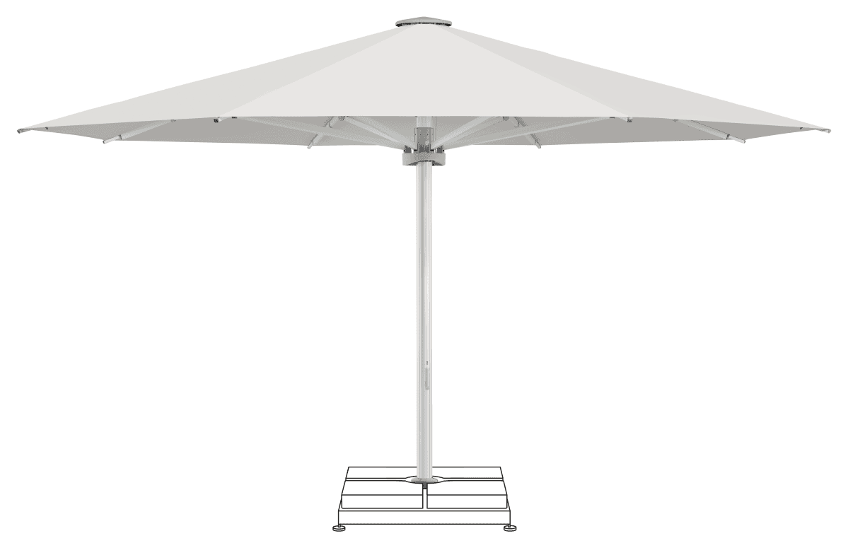 Glatz Parasol PALAZZO Noblesse rond Cat.5 665 Chrome