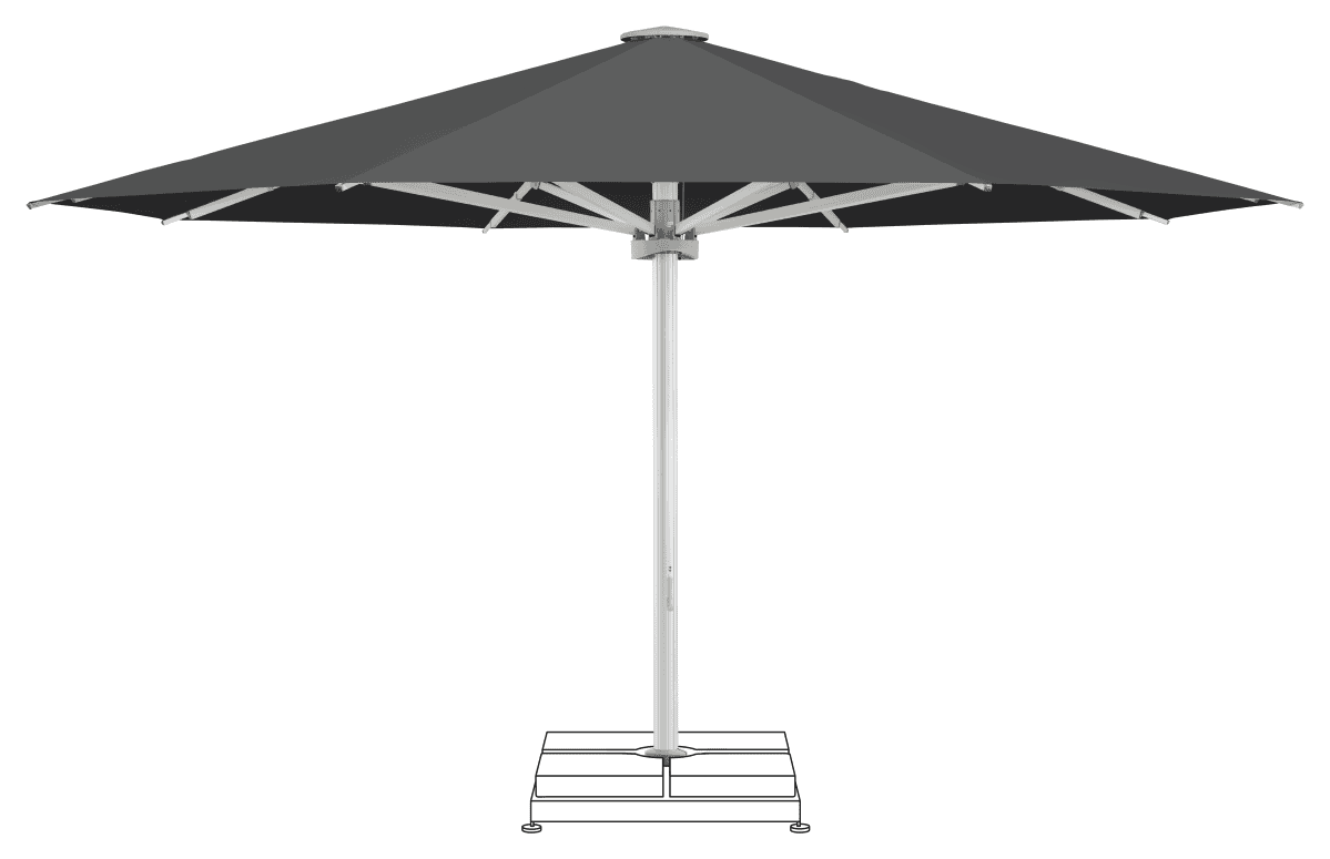 Glatz Parasol PALAZZO Noblesse rond Cat.5 669 Carbone
