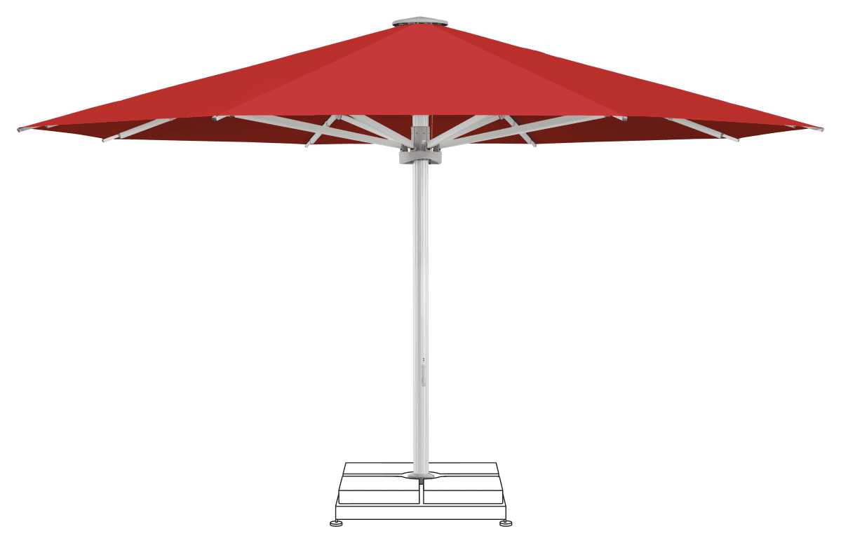 Glatz Parasol PALAZZO Noblesse rond Cat.5 801 Campari