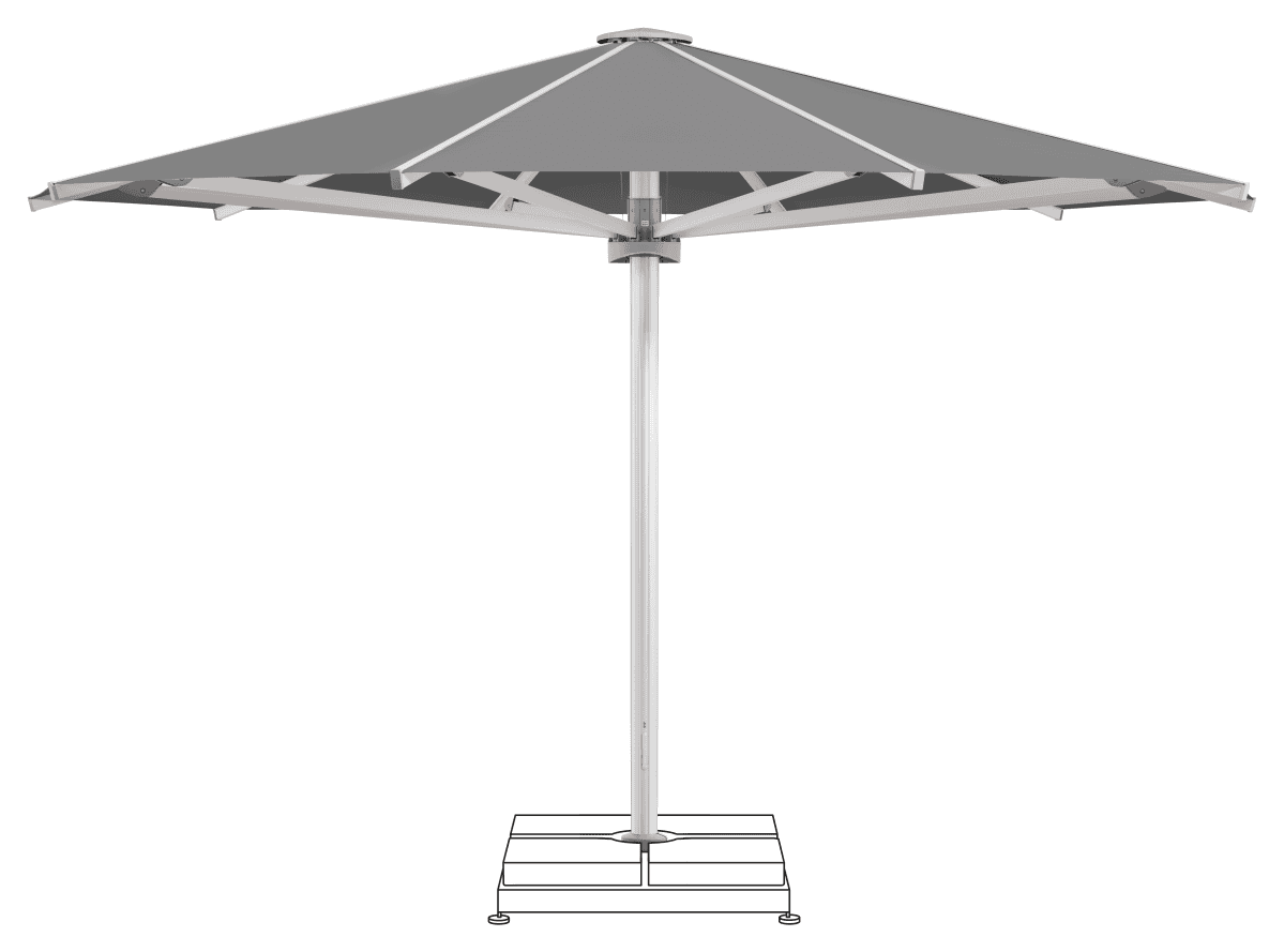 Glatz Parasol PALAZZO Royal rond Cat.5 502 Thunder