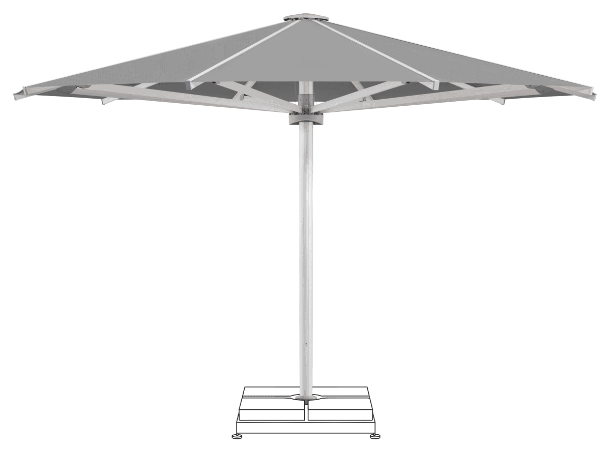 Glatz Parasol PALAZZO Royal rond Cat.5 509 Slate