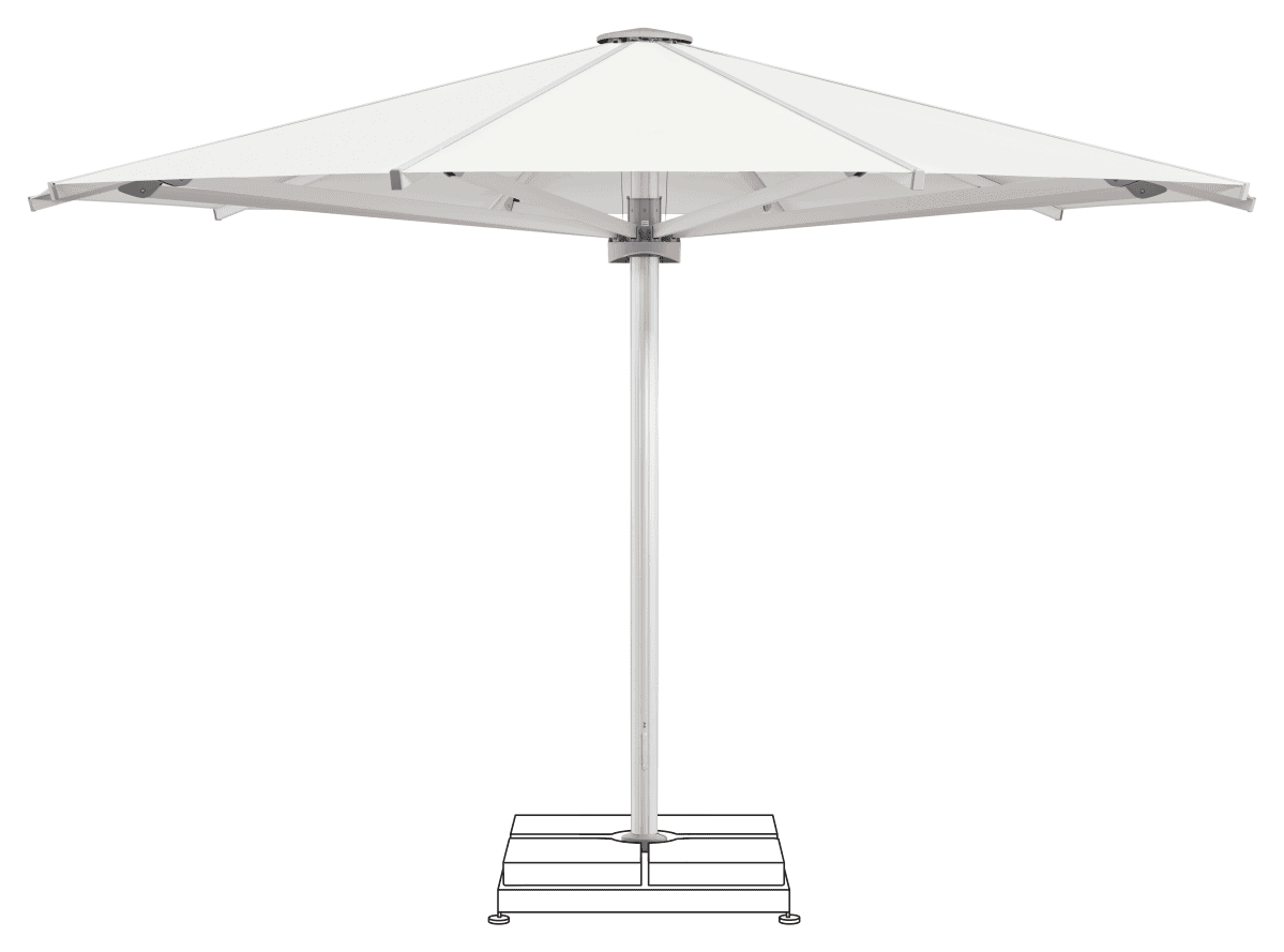 Glatz Parasol PALAZZO Royal rond Cat.5 510 White