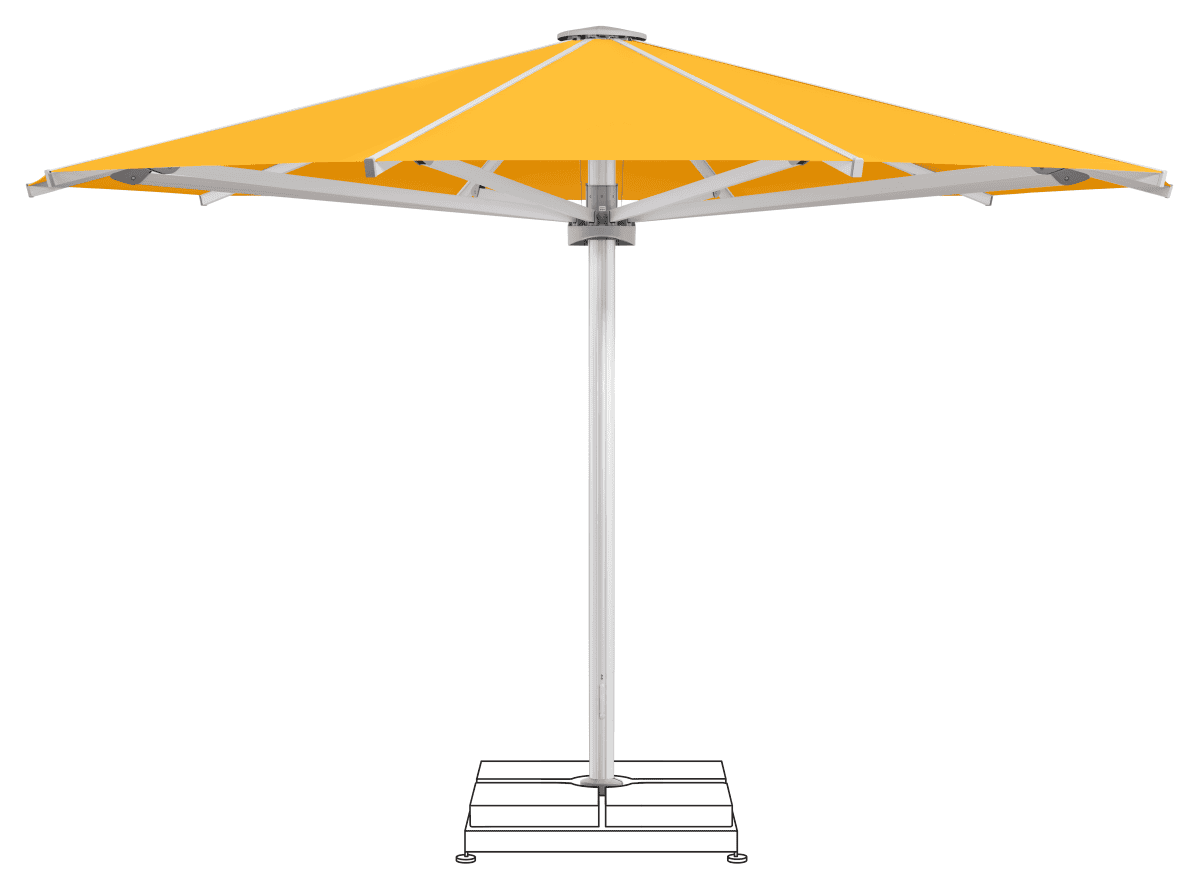 Glatz Parasol PALAZZO Royal rond Cat.5 514 Corn