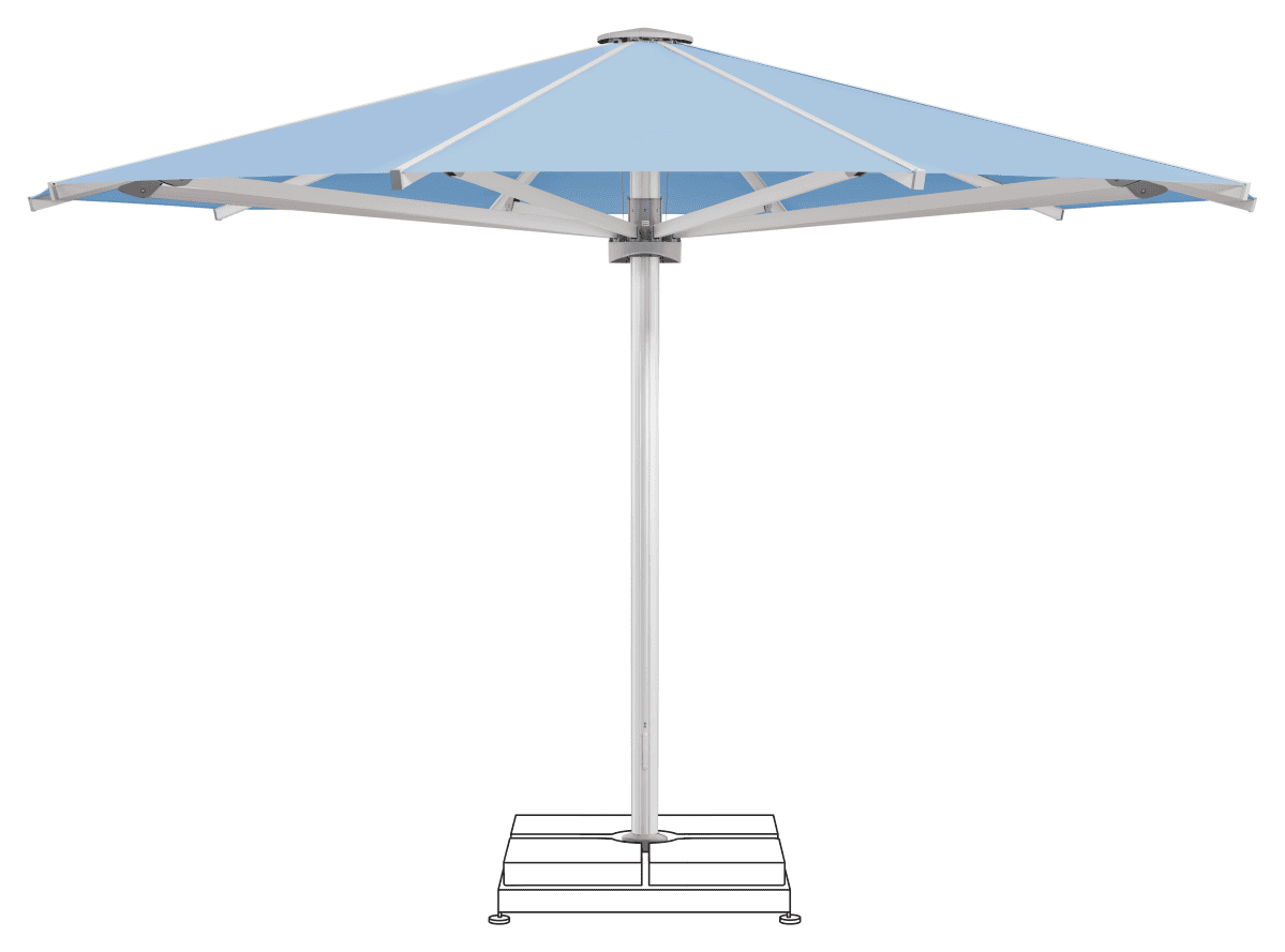 Glatz Parasol PALAZZO Royal rond Cat.5 515 Cloud