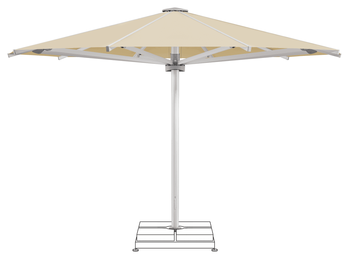 Glatz Parasol PALAZZO Royal rond Cat.5 526 Bamboo