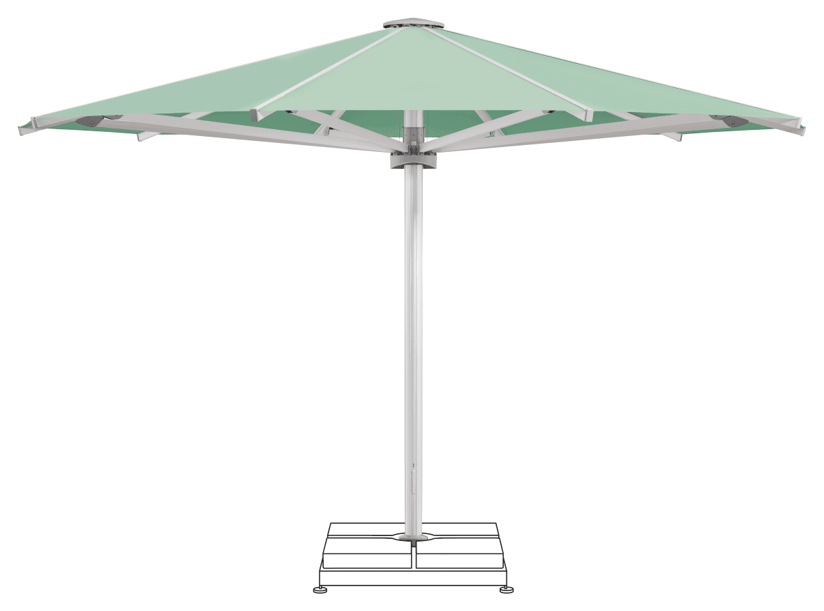 Glatz Parasol PALAZZO Royal rond Cat.5 581 Jade