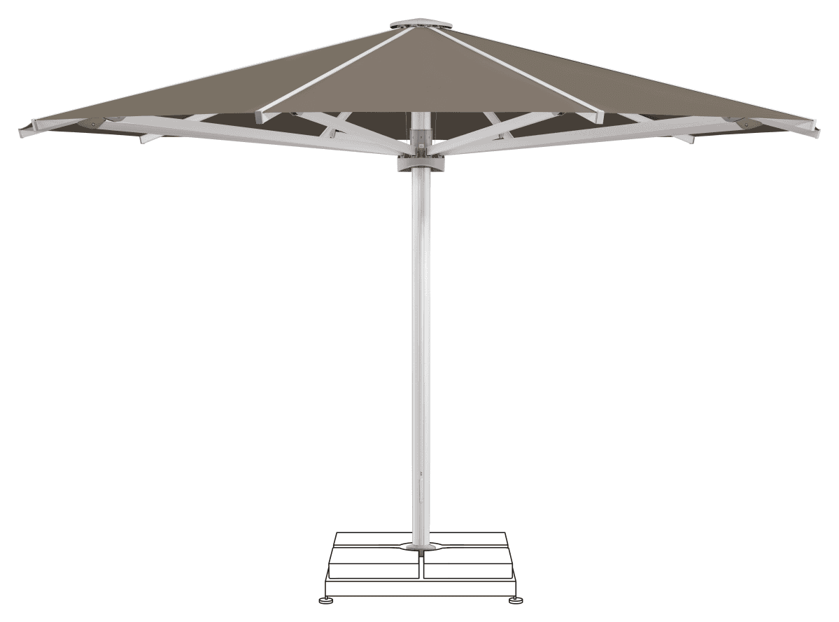Glatz Parasol PALAZZO Royal rond Cat.5 611 Sandstone