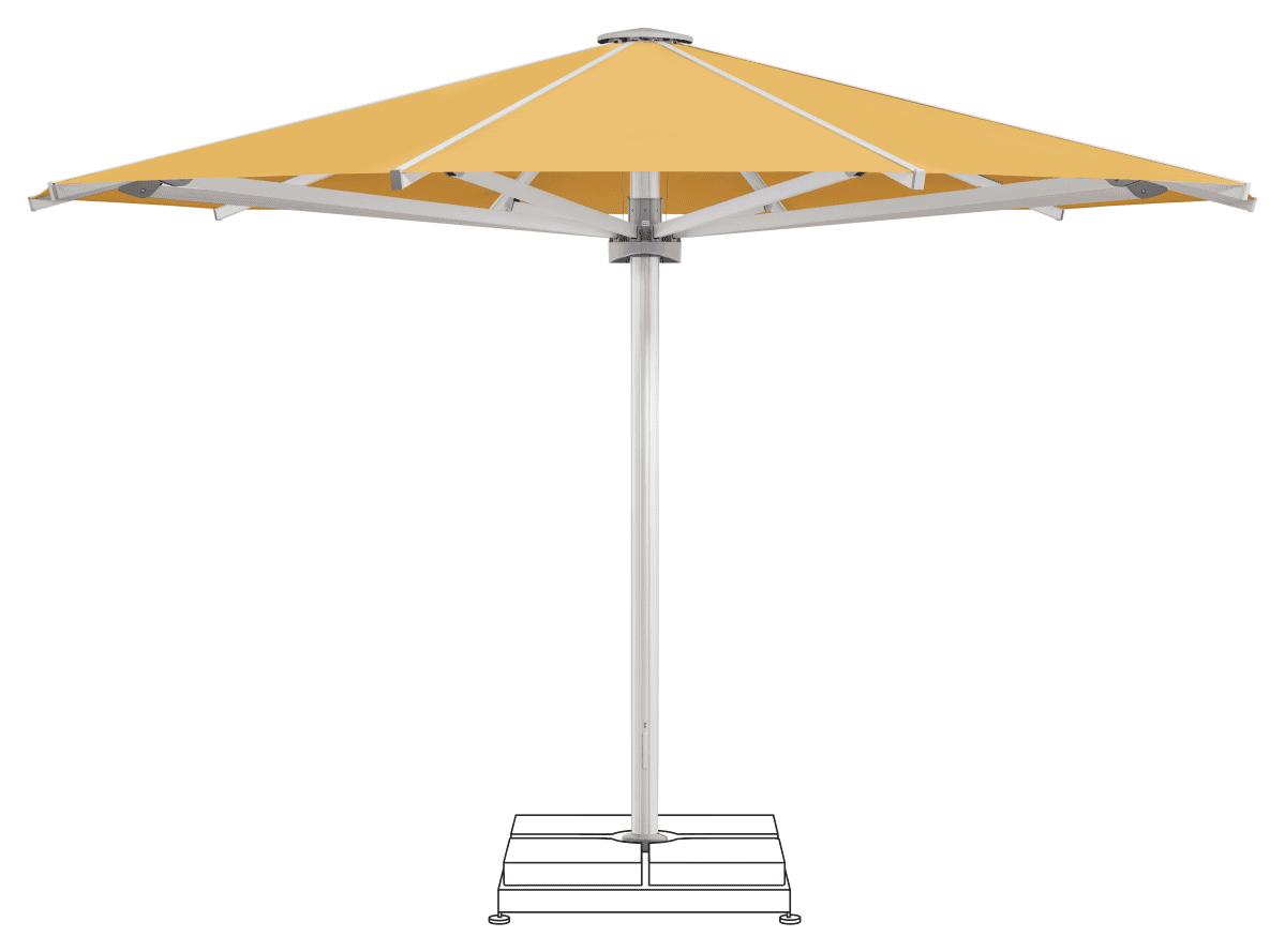 Glatz Parasol PALAZZO Royal rond Cat.5 617 Safran