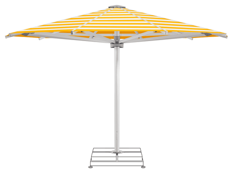 Glatz Parasol PALAZZO Royal rond Cat.5 624 Yellow Stripe
