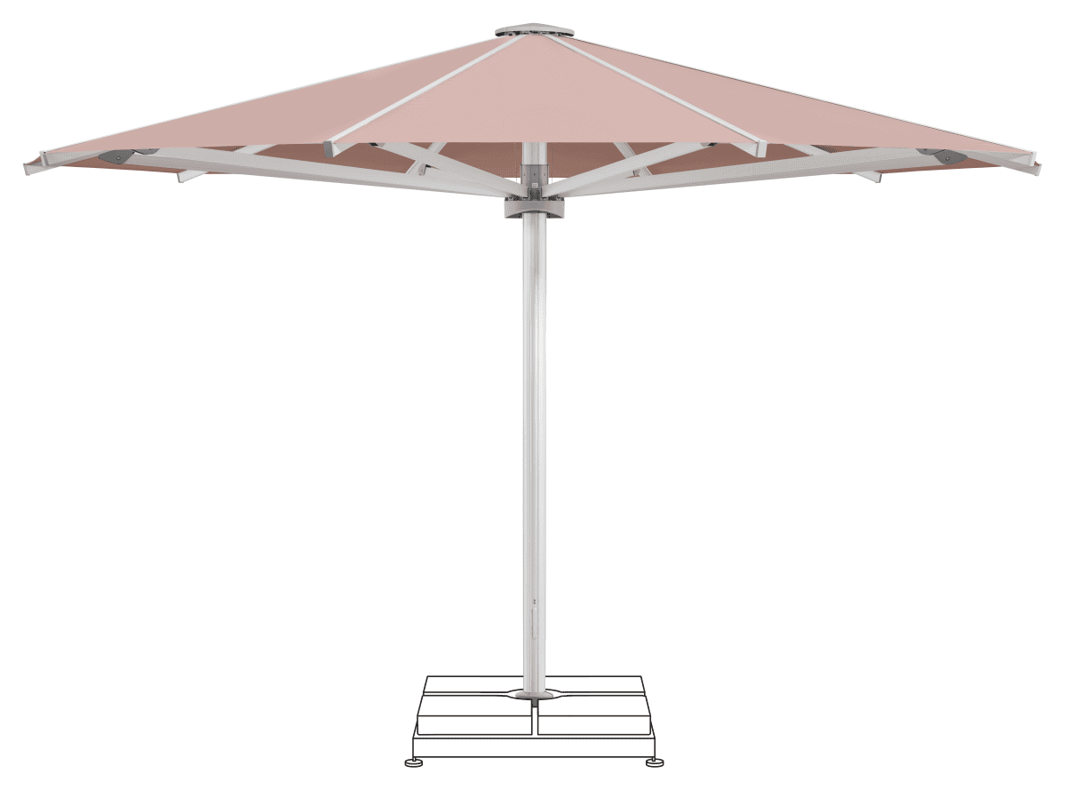 Glatz Parasol PALAZZO Royal rond Cat.5 639 Blush