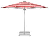 Glatz Parasol PALAZZO Royal rond Cat.5 800 Red Stripe
