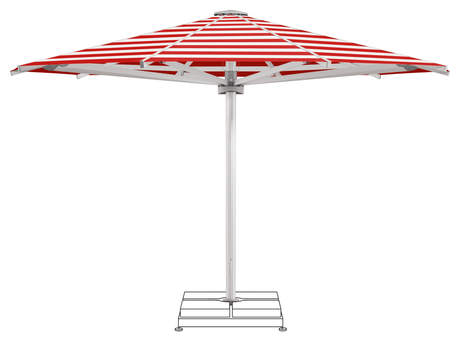 Glatz Parasol PALAZZO Royal rond Cat.5 800 Red Stripe