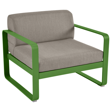 Fermob Bellevie Fauteuil Vert croquant G7 / Taupe grisé B8