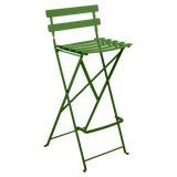 Fermob Bistro Chaise haute de bar pliante Vert croquant G7
