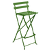 Fermob Bistro Chaise haute de bar pliante Vert croquant G7