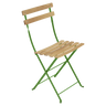 Fermob Bistro Chaise naturel pliante Vert croquant G7