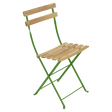 Fermob Bistro Chaise naturel pliante Vert croquant G7
