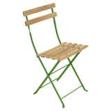 Fermob Bistro Chaise naturel pliante Vert croquant G7