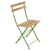 Fermob Bistro Chaise naturel pliante Vert croquant G7