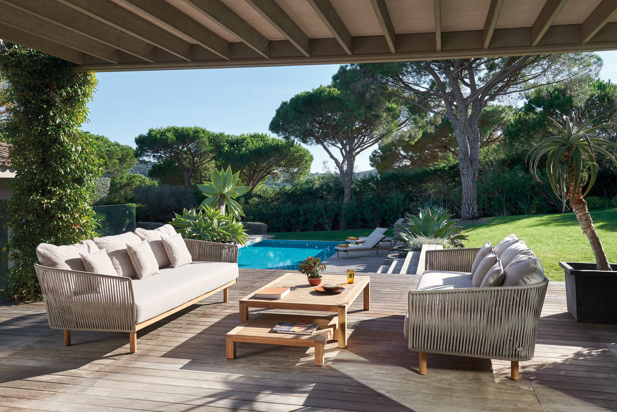 Diphano Newport Set de coussins pour Canapé Lounge 3 places (1x assise + 3x dossier + 5x déco)