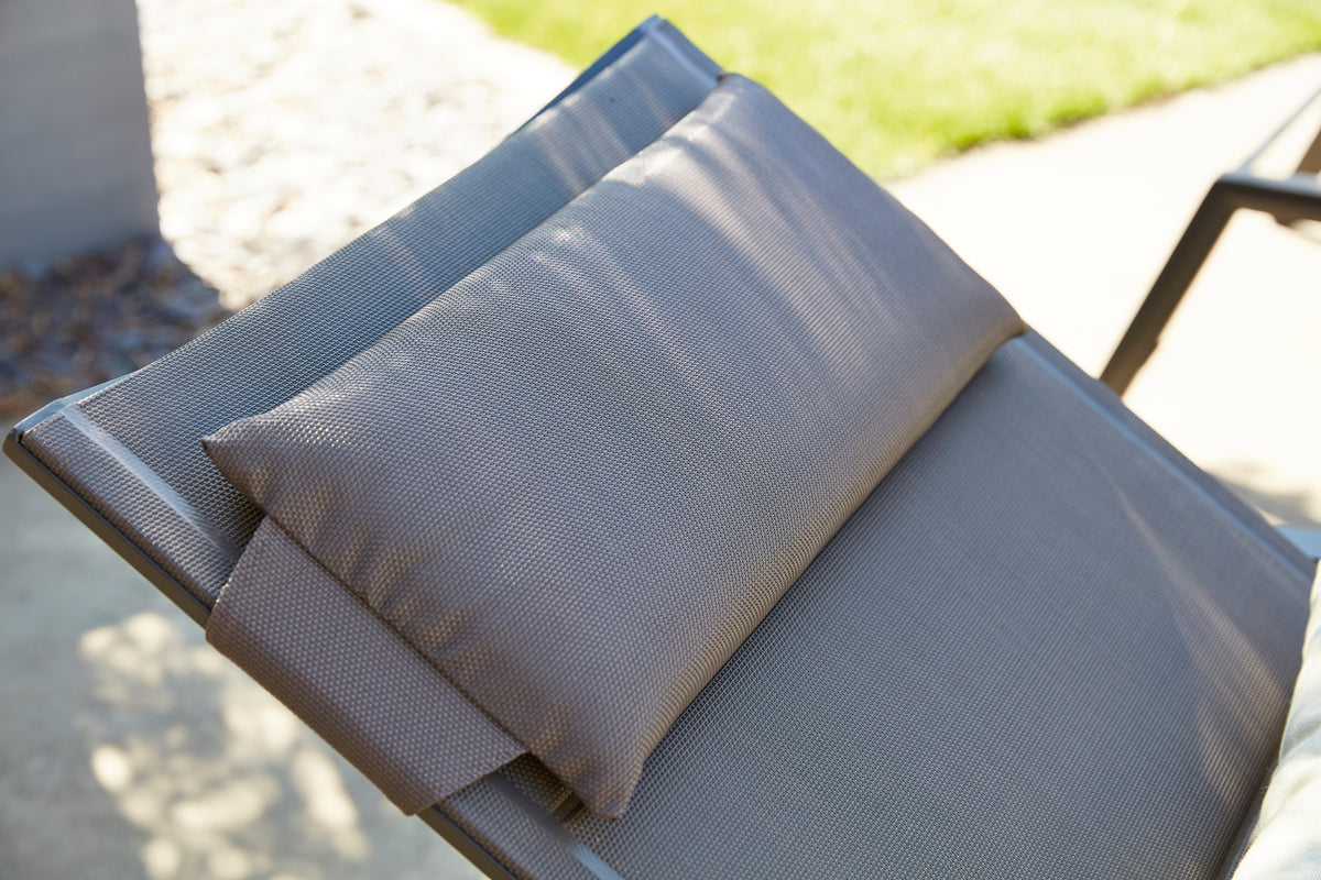 Diphano Selecta Beach Chair Transat avec accoudoirs alu