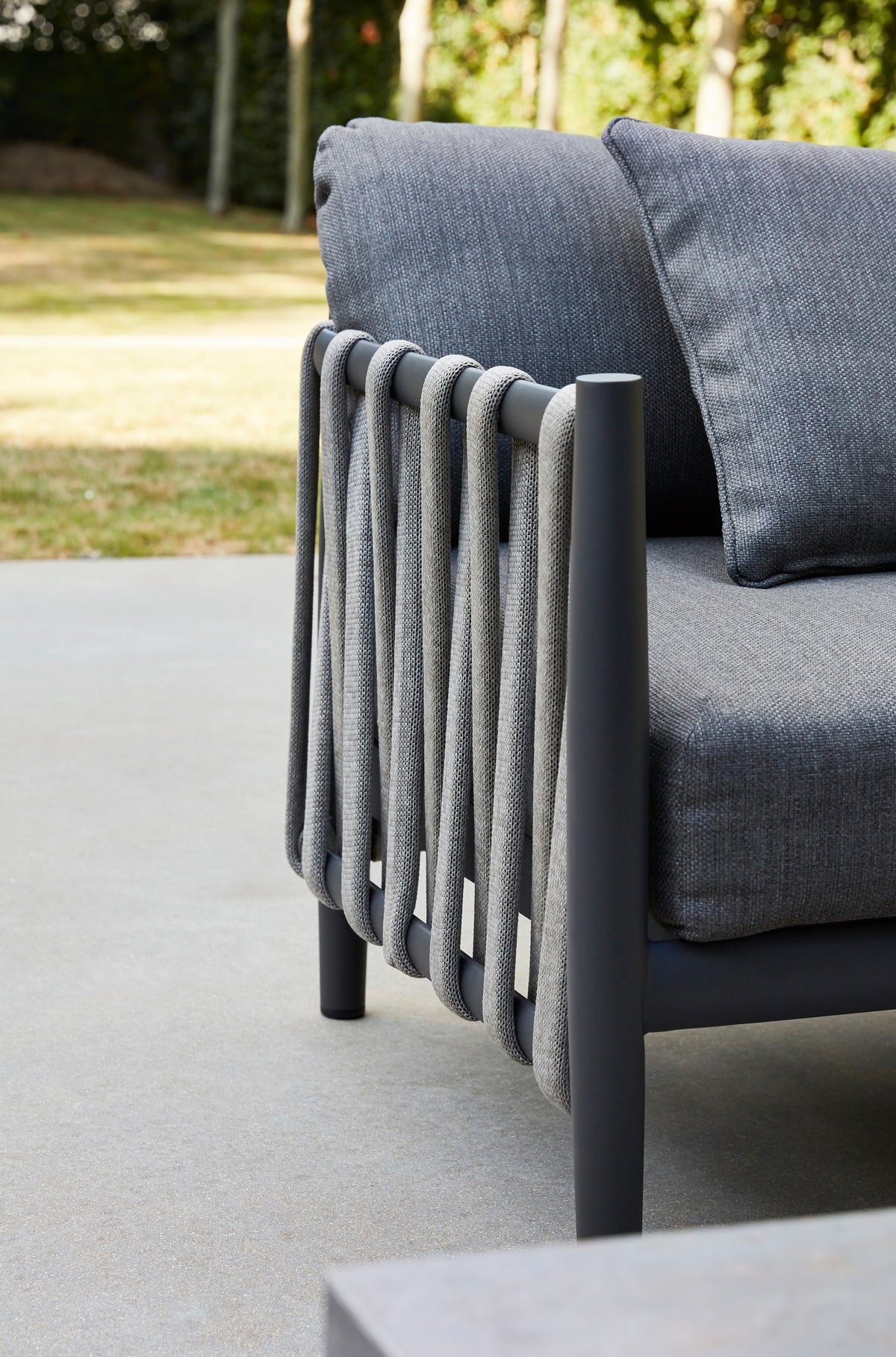 Diphano Switch Rope Fauteuil Club lounge en cordes - Set de coussins inclus