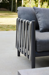 Diphano Switch Rope Fauteuil Club lounge en cordes - Set de coussins inclus